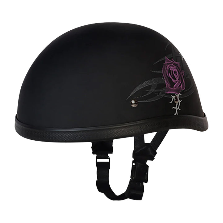 Daytona Helmets Novelty Eagle - Purple Rose - Front Left Side View
