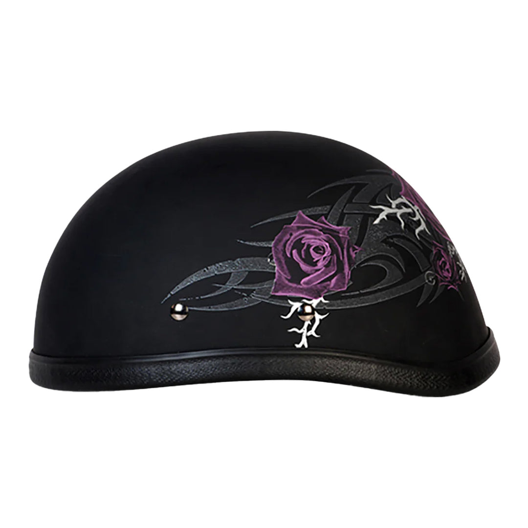 Daytona Helmets Novelty Eagle - Purple Rose - Left Side View