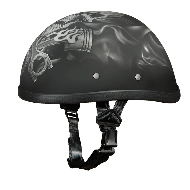 Daytona Helmets Novelty Eagle - Pistons Skull - Front Left Side View