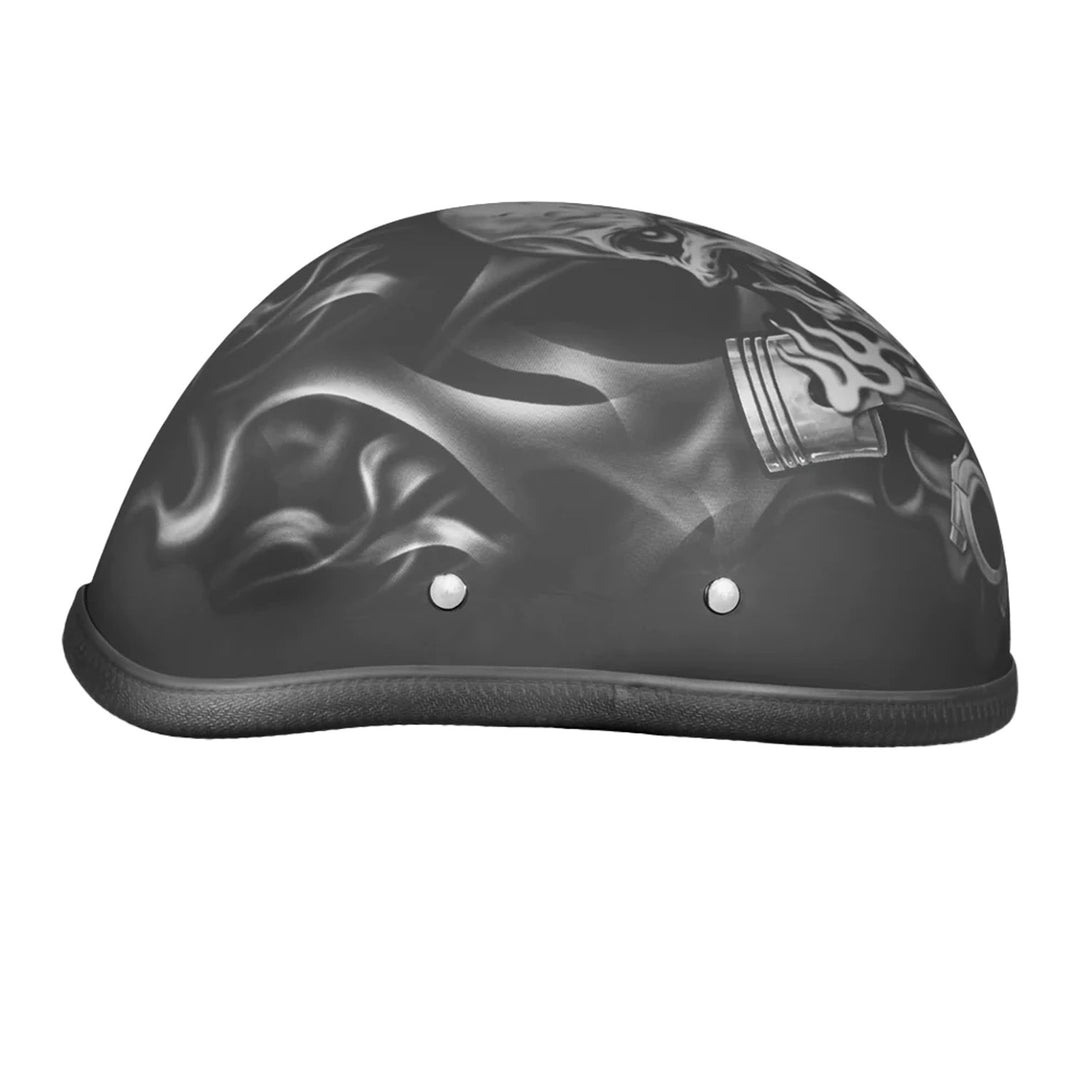 Daytona Helmets Novelty Eagle - Pistons Skull - Right Side View