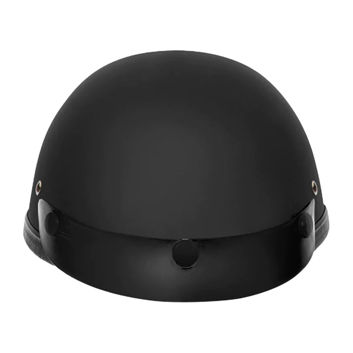 Daytona Helmets Novelty Eagle w/ Snaps Dull Black - Front View