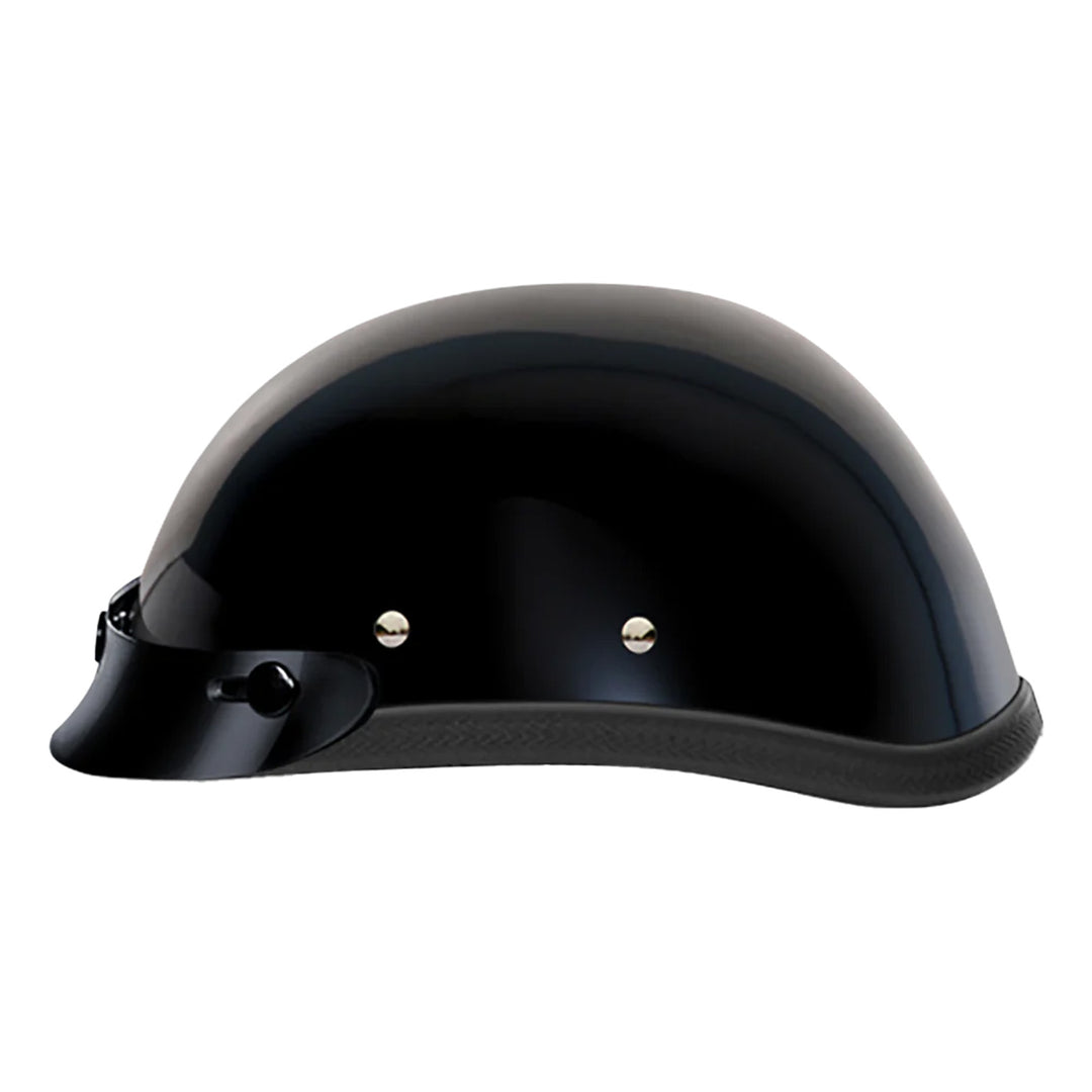 Daytona Helmets Novelty Eagle w/ Snaps Gloss Black - Left Side View