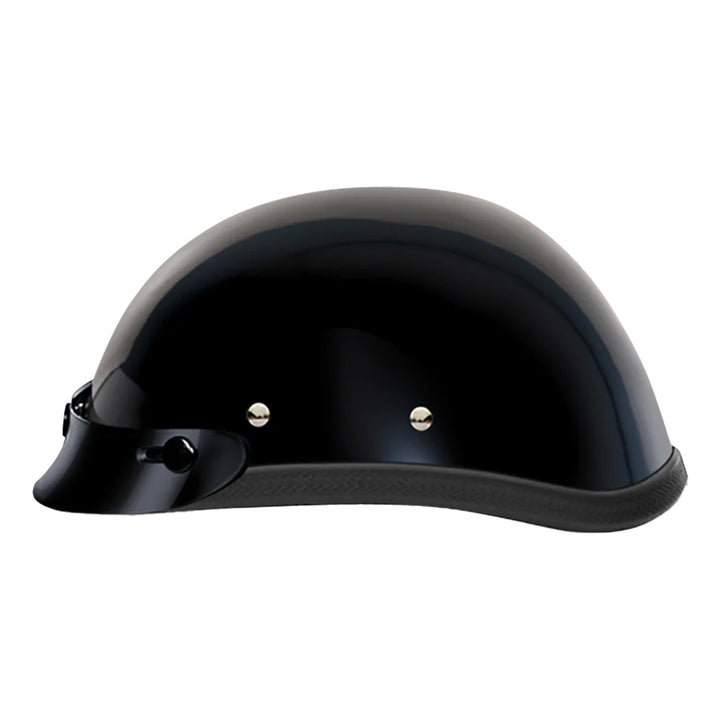 Daytona Helmets Novelty Eagle w/ Snaps Gloss Black - Left Side View