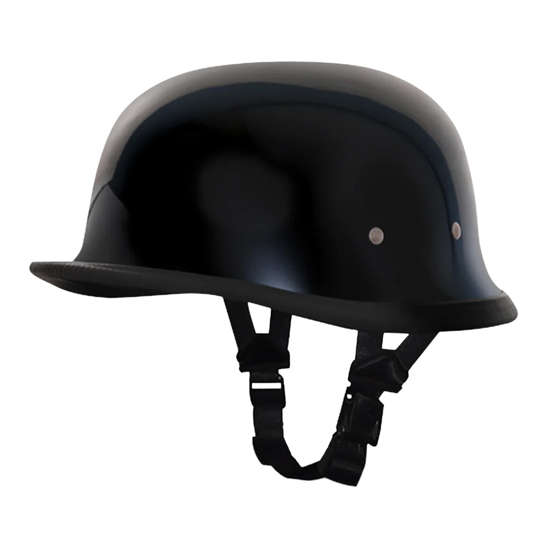 Daytona Helmets Novelty German Gloss Black - Front Left Side View