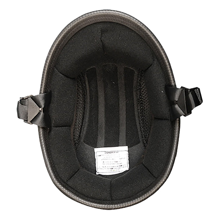 Daytona Helmets Novelty Hawk Dull Black - Bottom Up View