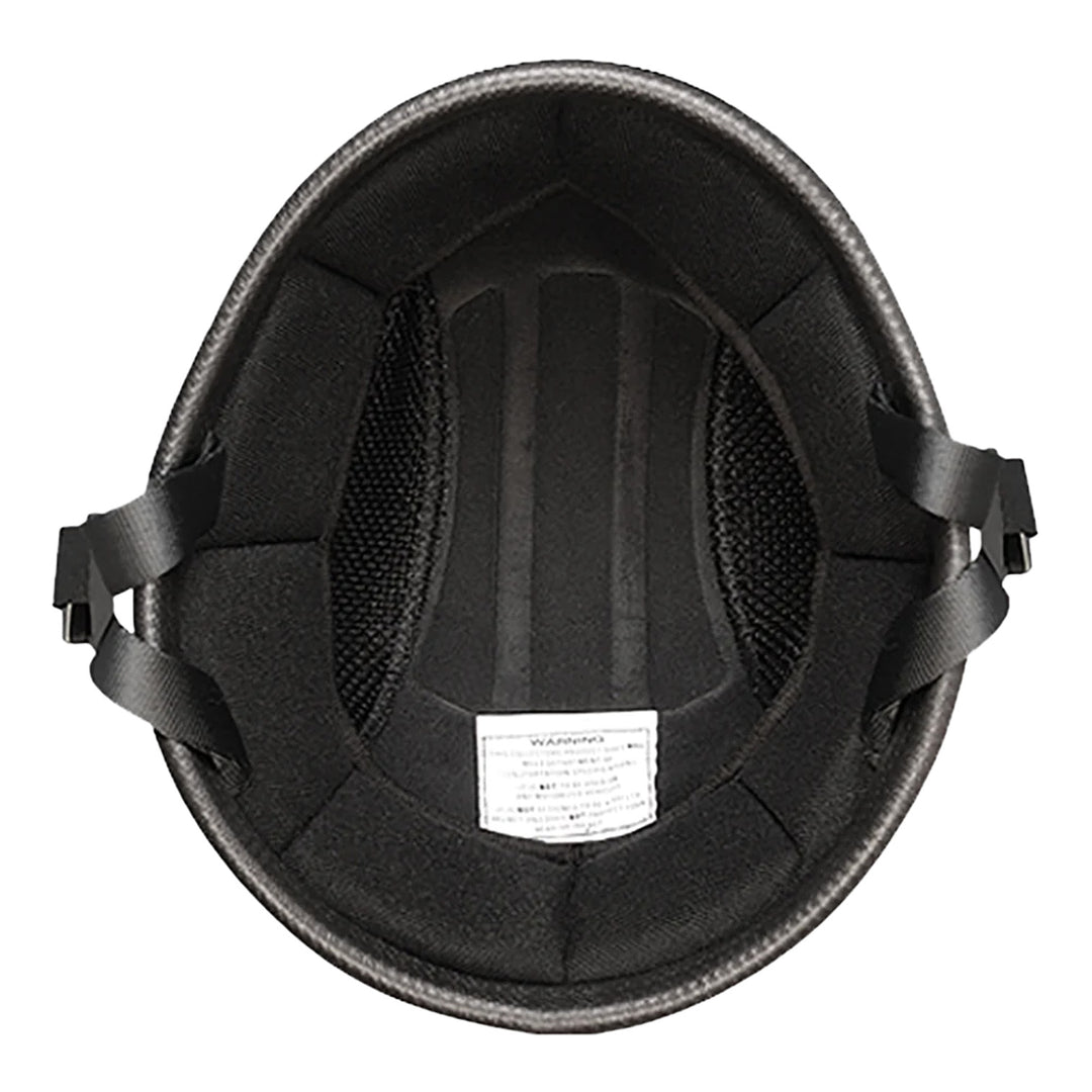 Daytona Helmets Novelty Smokey w/o Snaps Gloss Black - Bottom Up View