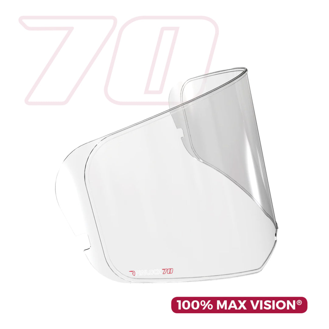 Daytona Helmets Pinlock 70 Lens - Clear - Front Side View