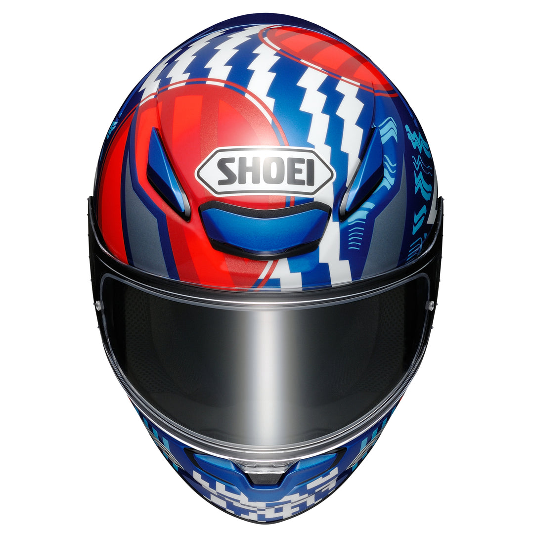 Shoei RF-1400 Diggia Helmet TC-10 - Front Top View