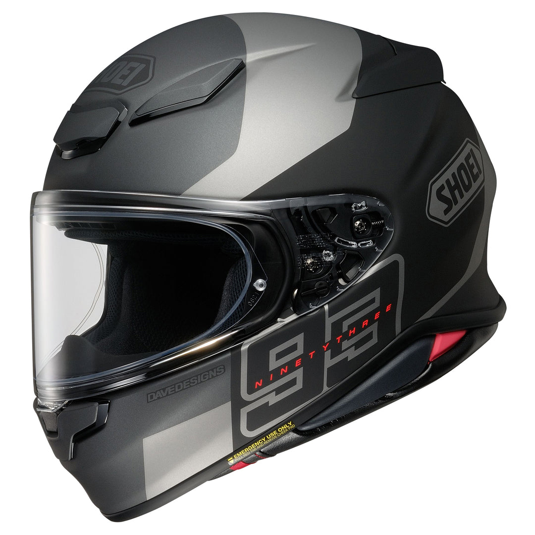 Shoei RF-1400 MM93 Rush Helmet TC-5 - Front Side View