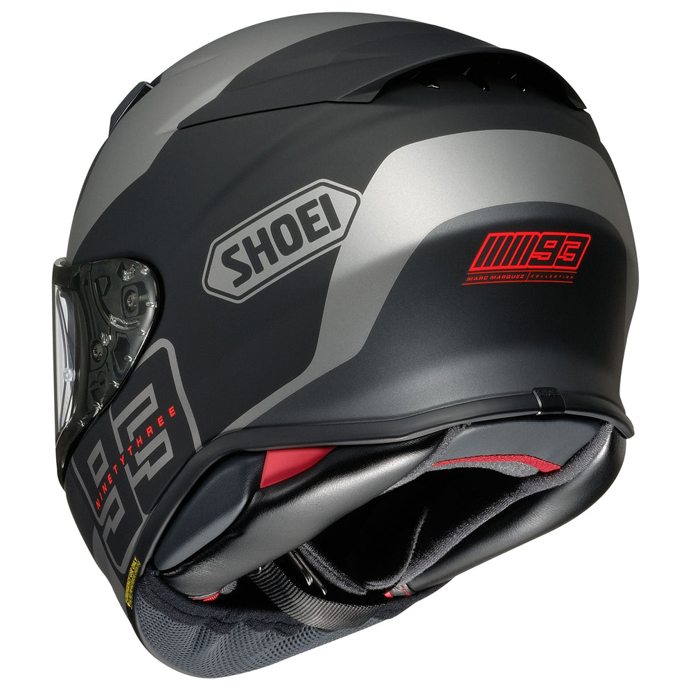 Shoei RF-1400 MM93 Rush Helmet TC-5 - Rear Side View
