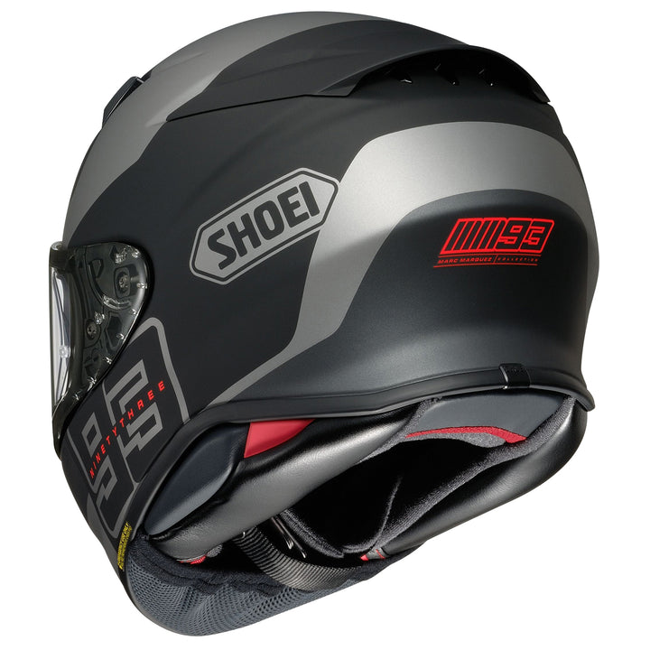 Shoei RF-1400 MM93 Rush Helmet TC-5 - Rear Side View