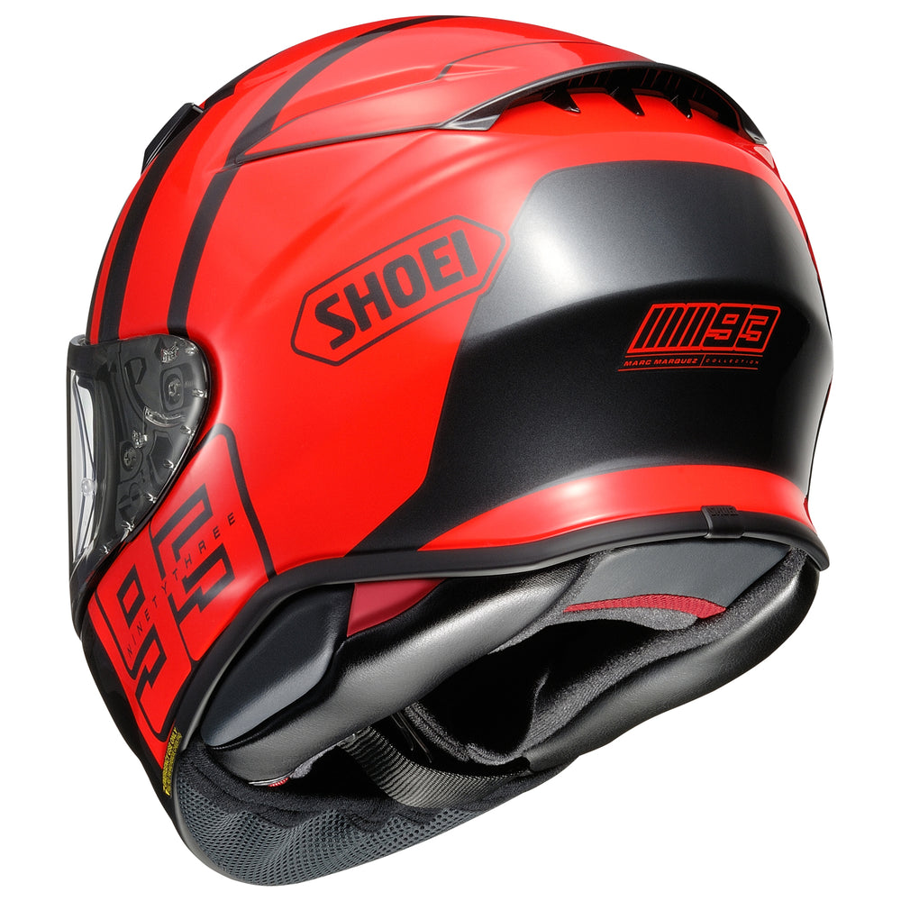 Shoei RF-1400 MM93 Collection Track Helmet TC-1 - Rear Side View