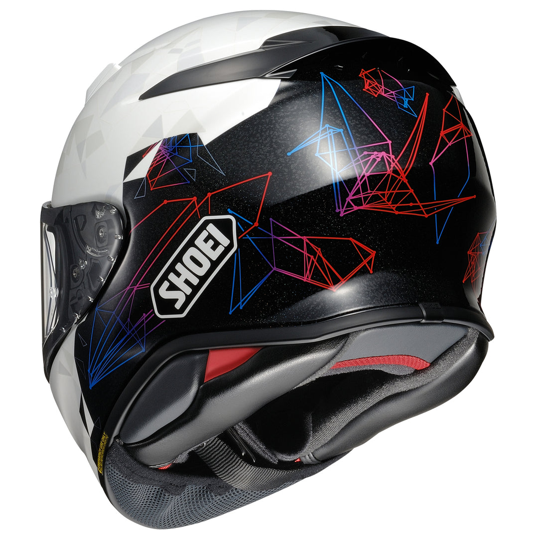 Shoei RF-1400 Origami Helmet TC-5 - Rear Side View