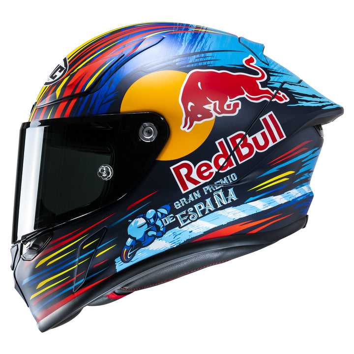 HJC RPHA 1N Jerez Red Bull Helmet MC-21SF - Left Side View
