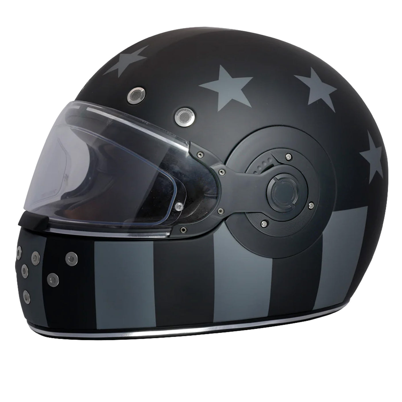 Daytona Helmets D.O.T. Retro Helmet - Captain America Stealth