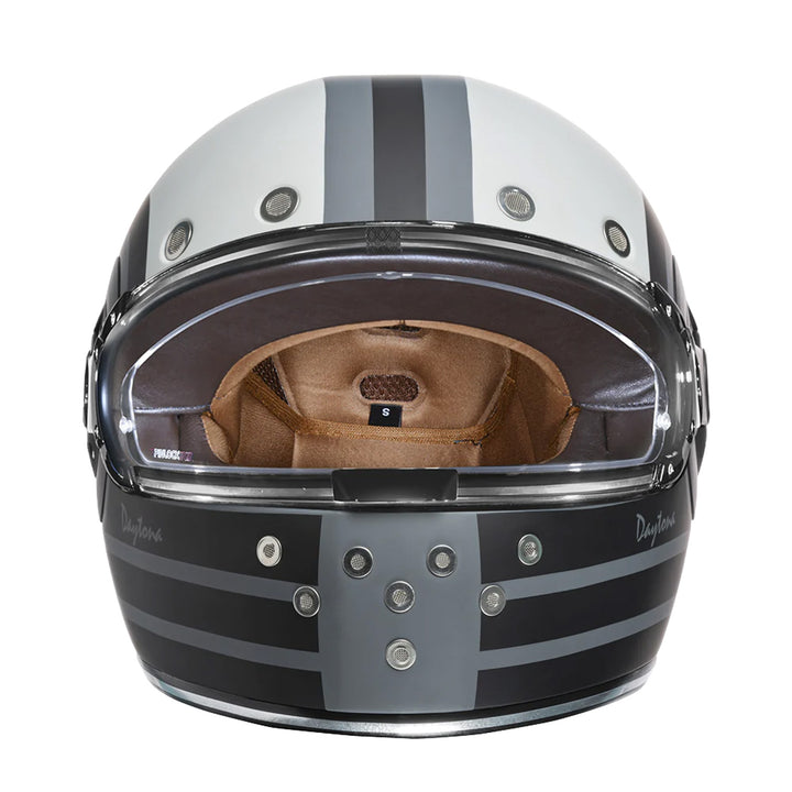 Daytona Helmets D.O.T. Retro Helmet - Racer - Front View