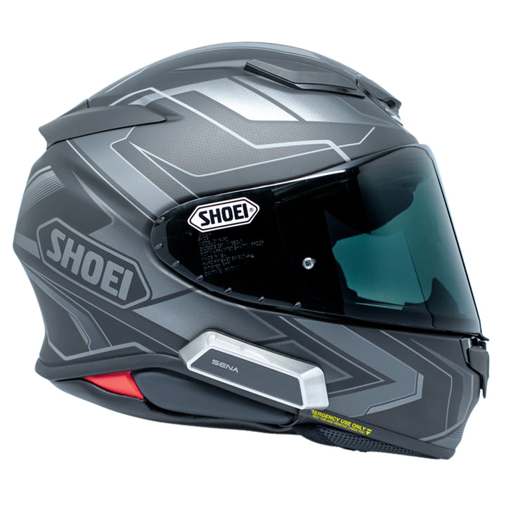 Sena SRL-EXT Communications System - Side View of Battery on Side of Helmet