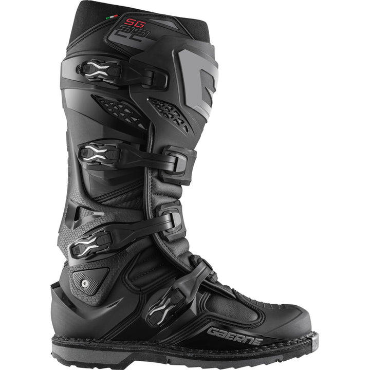 Gaerne SG-22 Boots Black - Outer Side View