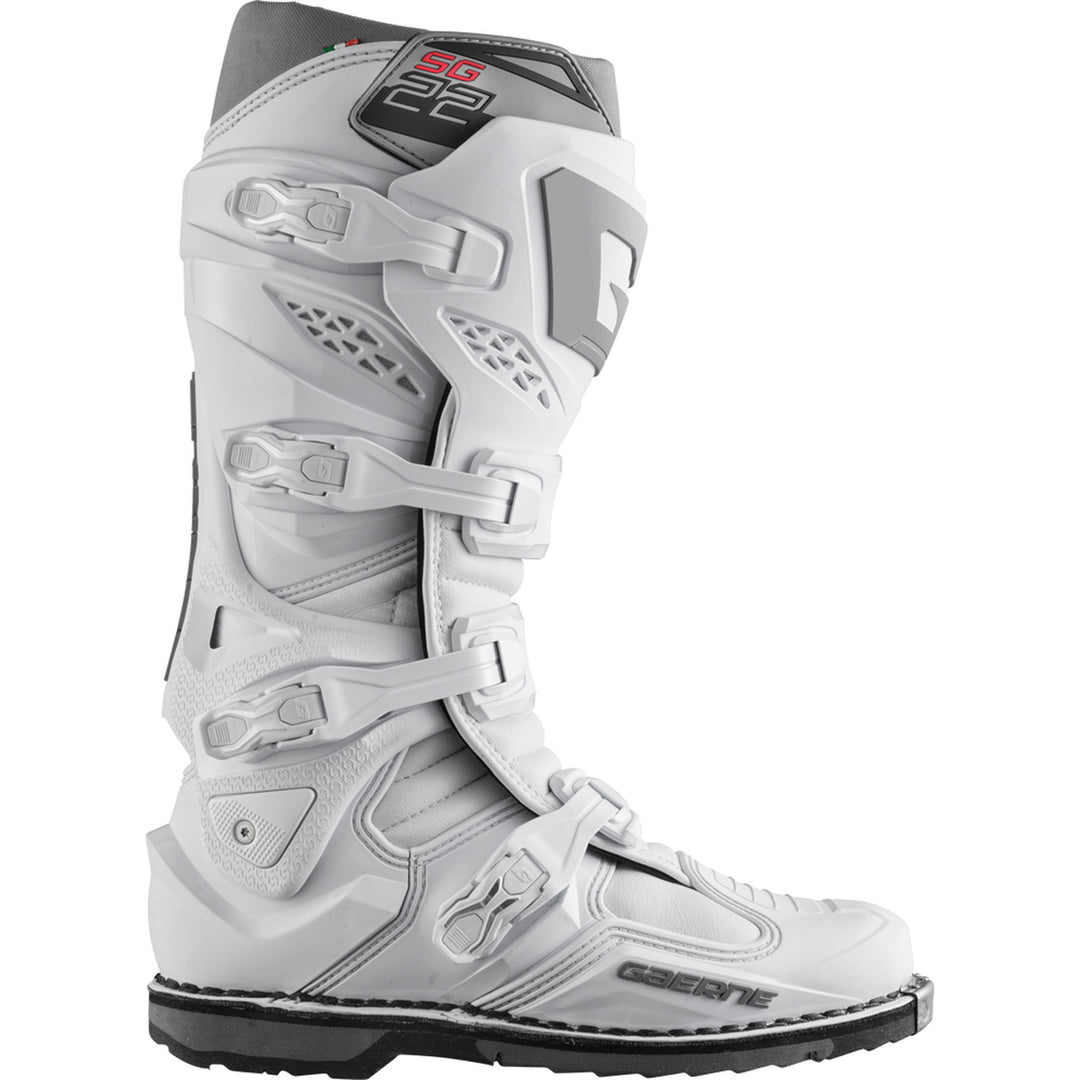 Gaerne SG-22 Boots White - Outer Side View