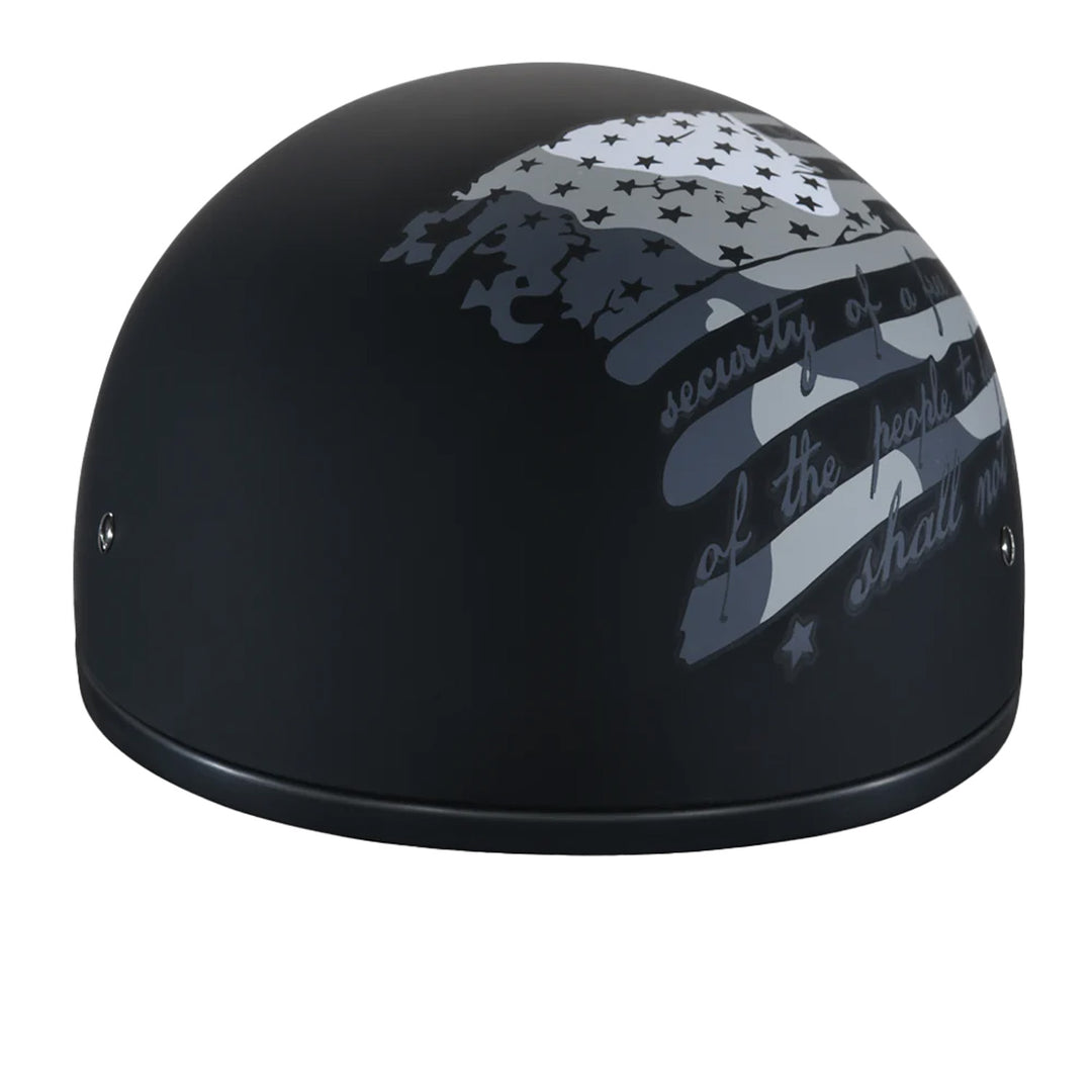 Daytona Helmets D.O.T. Skull Cap - 2nd Amendment - Front View
