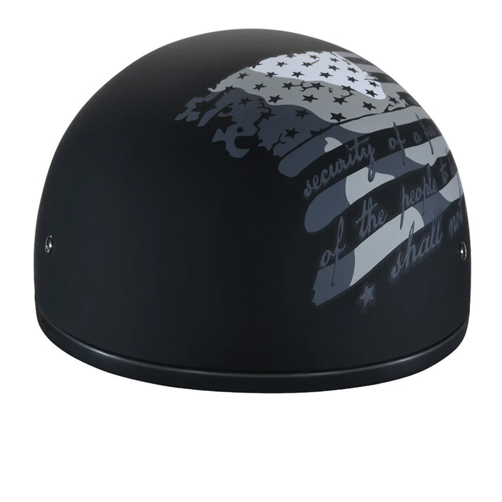 Daytona Helmets D.O.T. Skull Cap - 2nd Amendment - Front View