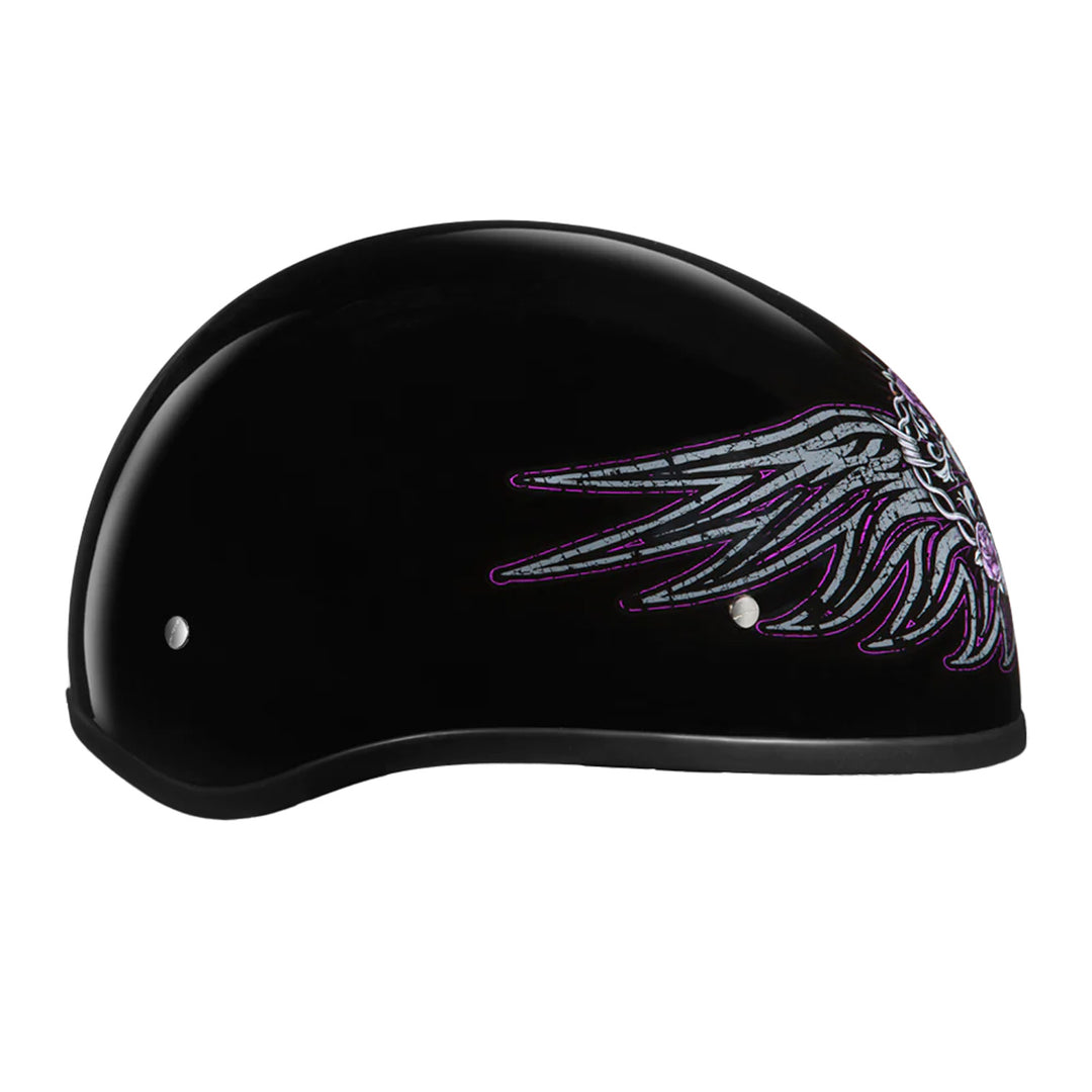 Daytona Helmets D.O.T. Skull Cap - Barbed Wire Heart - Right Side View