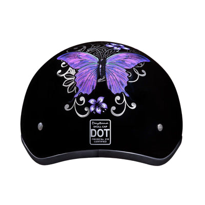 Daytona Helmets D.O.T. Skull Cap - Butterfly