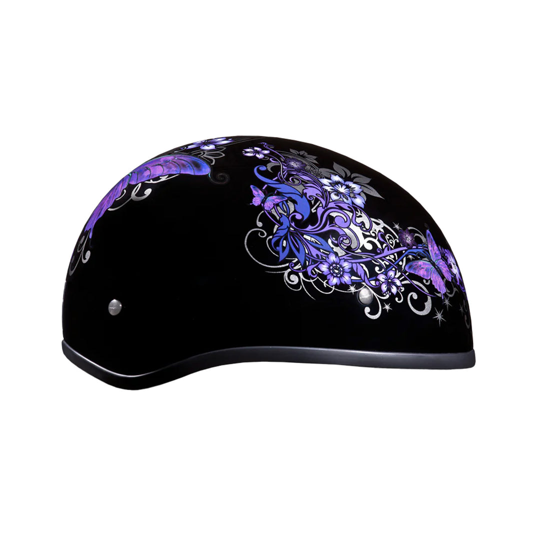 Daytona Helmets D.O.T. Skull Cap - Butterfly - Right Side View