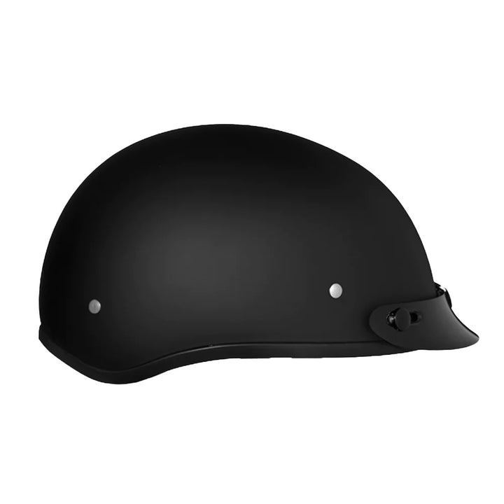 Daytona Helmets D.O.T. Skull Cap Dull Black - Right Side View
