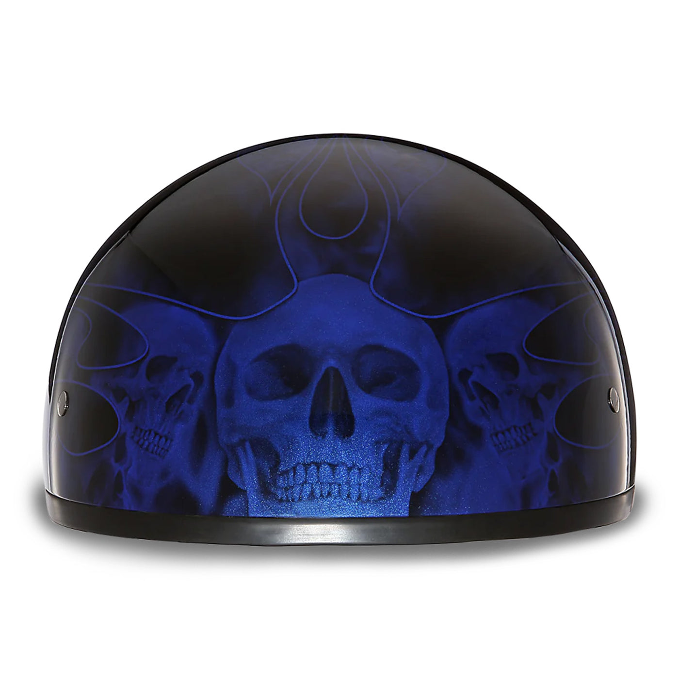Daytona Helmets D.O.T. Skull Cap - Skull Flames