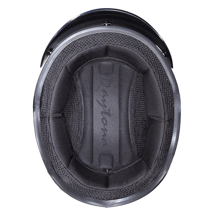 Daytona Helmets D.O.T. Skull Cap Gunmetal Grey Metallic - Bottom Up View