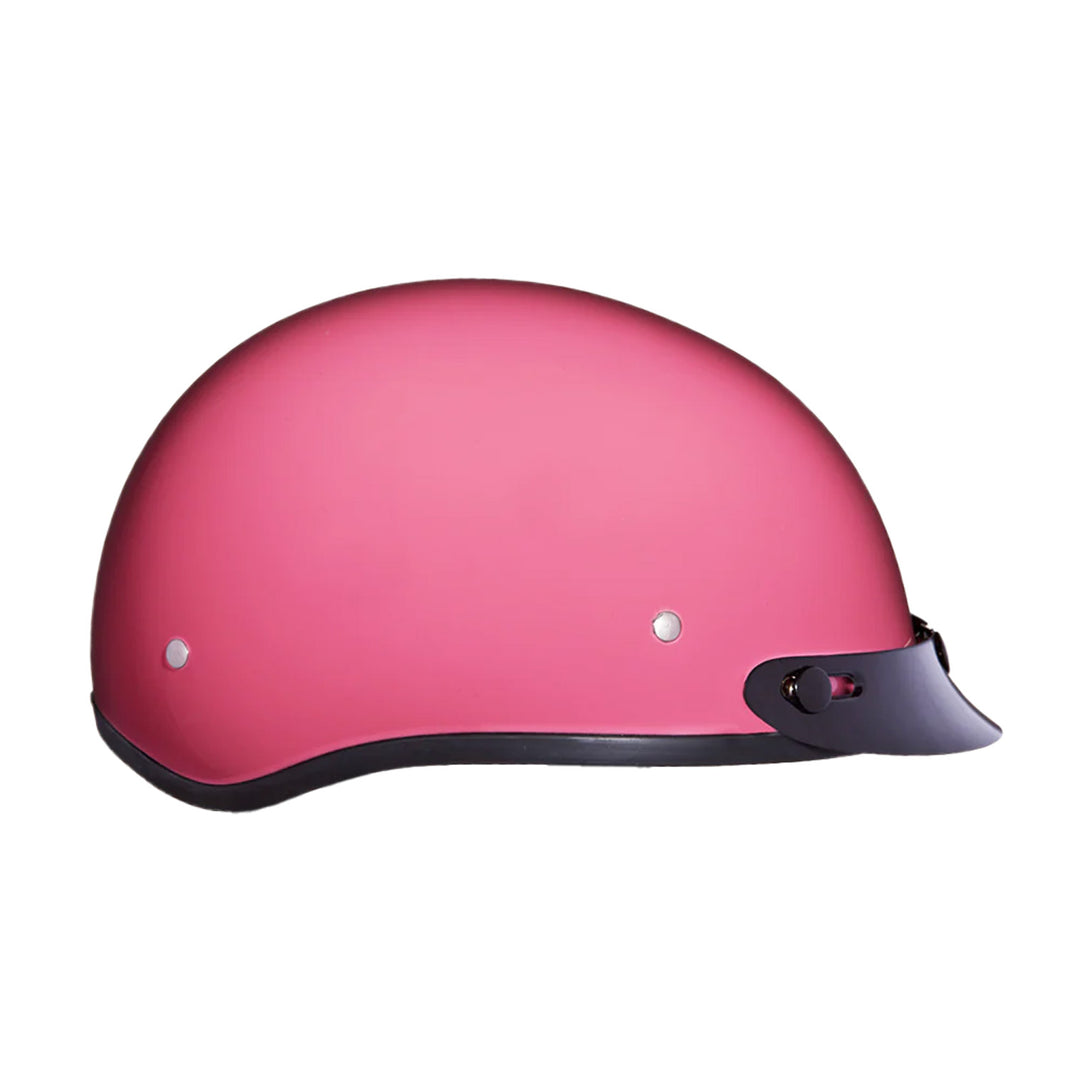 Daytona Helmets D.O.T. Skull Cap Gloss Pink - Right Side View