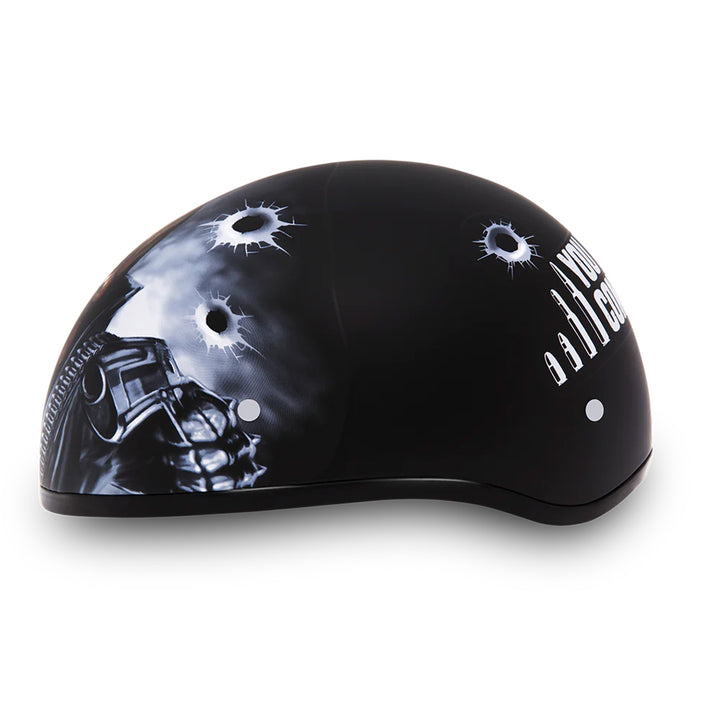 Daytona Helmets D.O.T. Skull Cap - Come Get 'Em - Left Side View