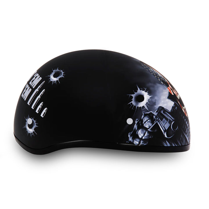 Daytona Helmets D.O.T. Skull Cap - Come Get 'Em - Right Side View
