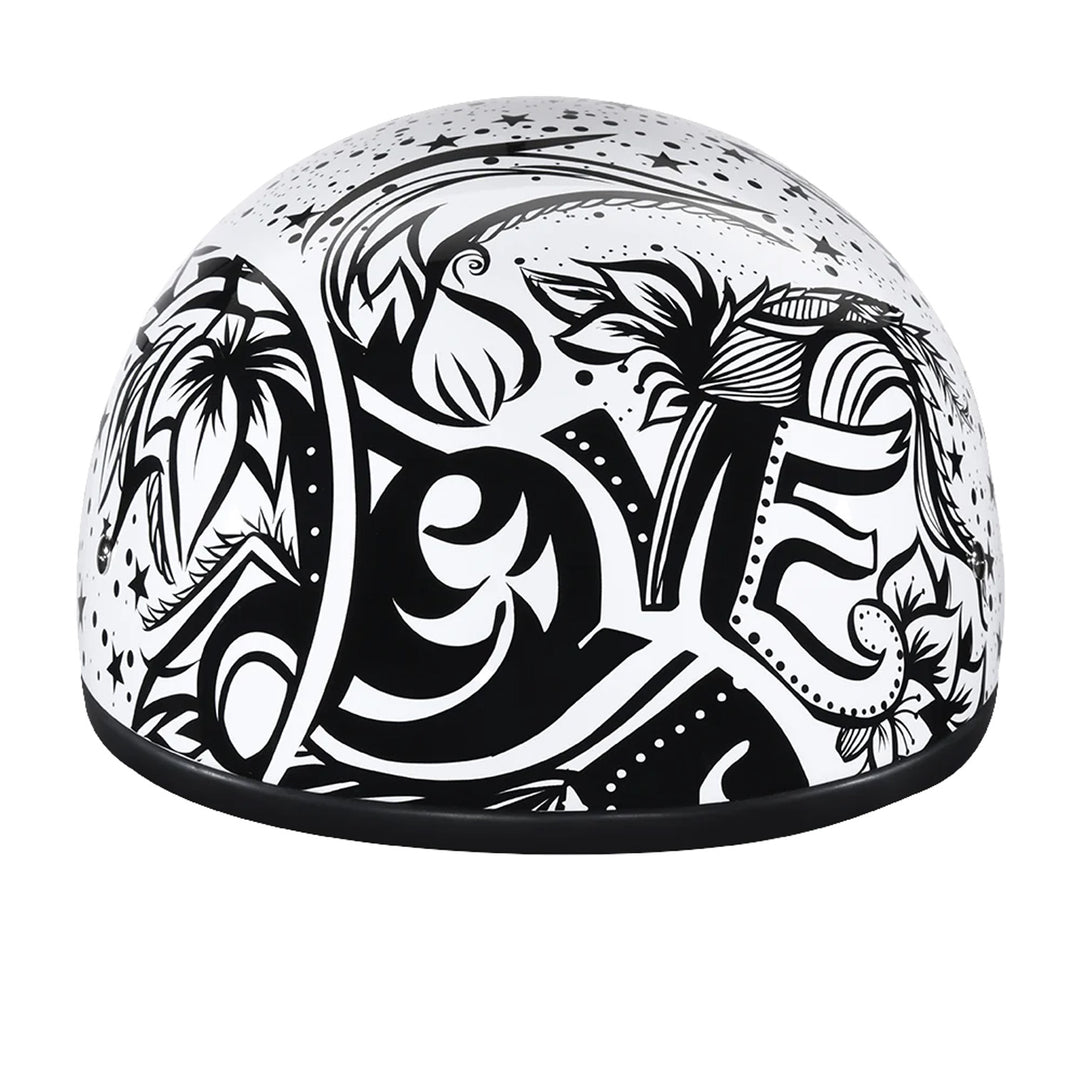 Daytona Helmets D.O.T. Skull Cap - Lovesee - Front View