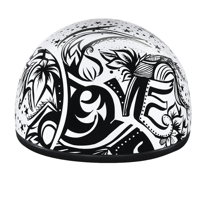 Daytona Helmets D.O.T. Skull Cap - Lovesee - Front View