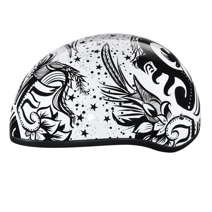 Daytona Helmets D.O.T. Skull Cap - Lovesee - Left Side View
