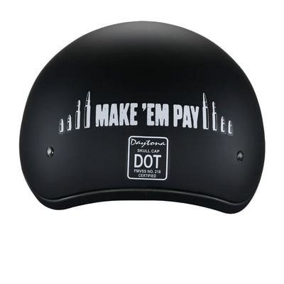 Daytona Helmets D.O.T. Skull Cap - Make 'Em Pay