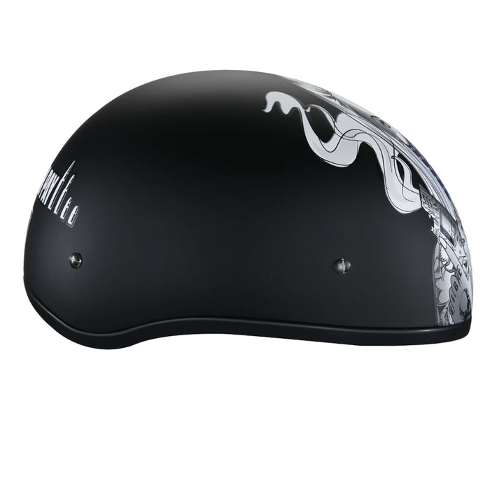Daytona Helmets D.O.T. Skull Cap - Make 'Em Pay - Right Side View