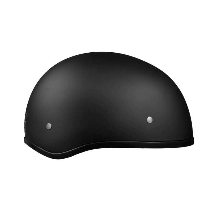 Daytona Helmets D.O.T. Skull Cap w/o Visor Dull Black - Right Side View