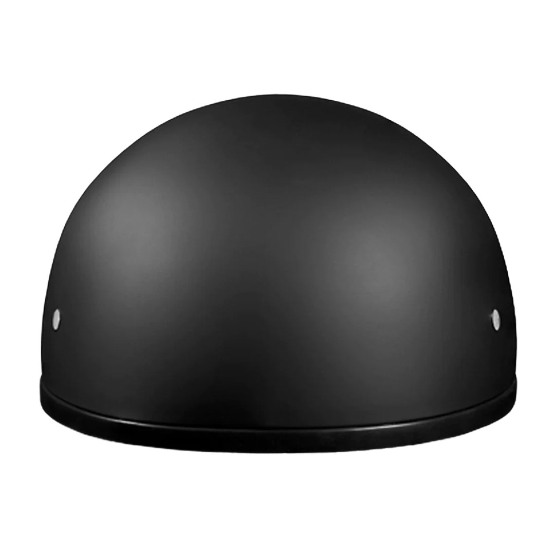 Daytona Helmets D.O.T. Skull Cap w/o Visor Dull Black - Front View