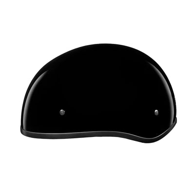 Daytona Helmets D.O.T. Skull Cap w/o Visor Gloss Black - Left Side View