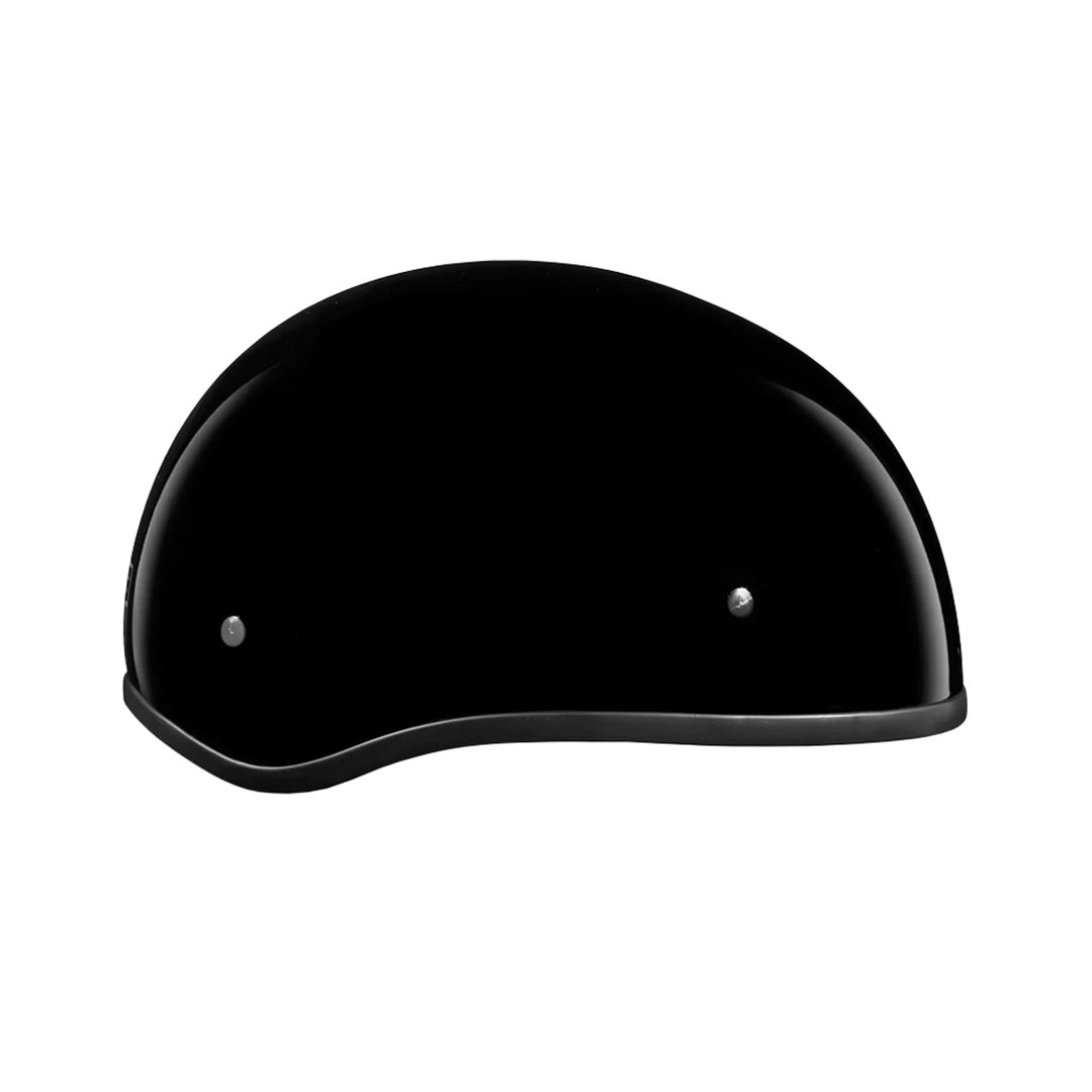 Daytona Helmets D.O.T. Skull Cap w/o Visor Gloss Black - Right Side View