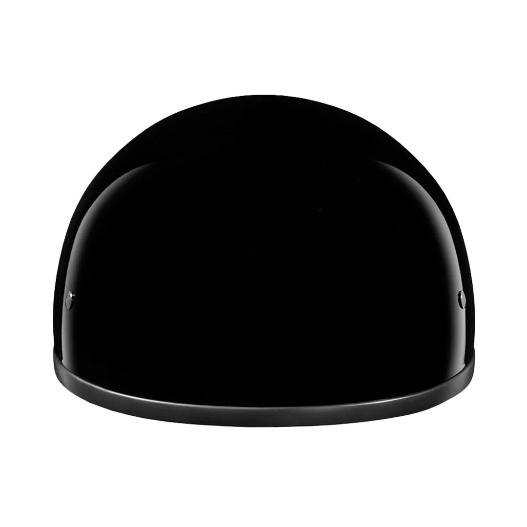 Daytona Helmets D.O.T. Skull Cap w/o Visor Gloss Black - Front View