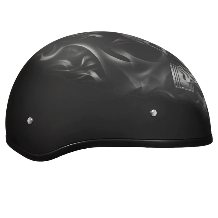 Daytona Helmets D.O.T. Skull Cap - Pistons Skull - Right Side View