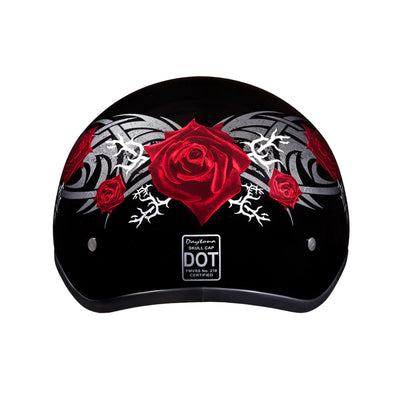 Daytona Helmets D.O.T. Skull Cap - Rose