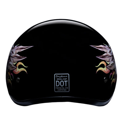 Daytona Helmets D.O.T. Skull Cap - Skull Wings
