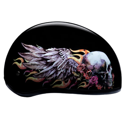 Daytona Helmets D.O.T. Skull Cap - Skull Wings