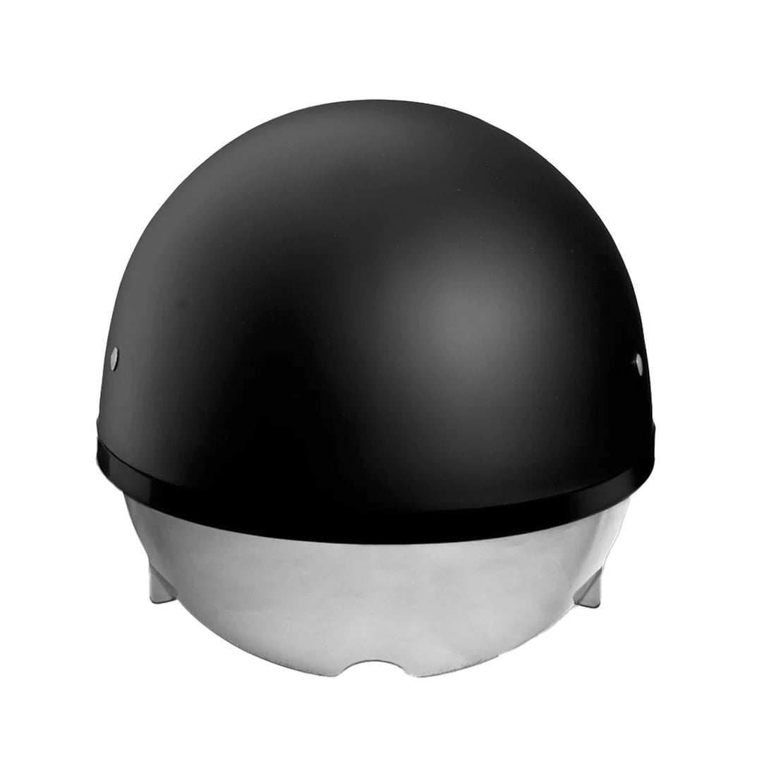 Daytona Helmets D.O.T. Skull Cap w/ Inner Shield Dull Black - Front View