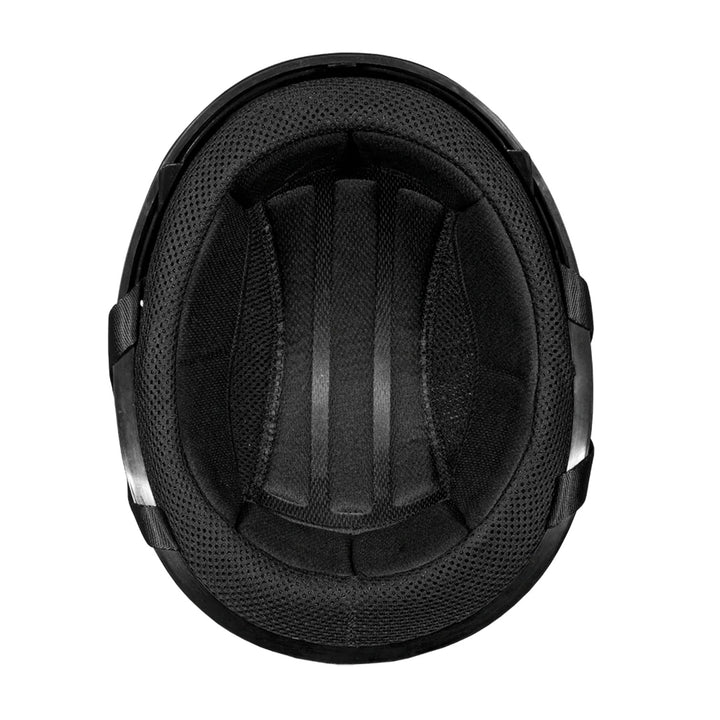 Daytona Helmets D.O.T. Skull Cap w/ Inner Shield Gloss Black - Bottom Up View